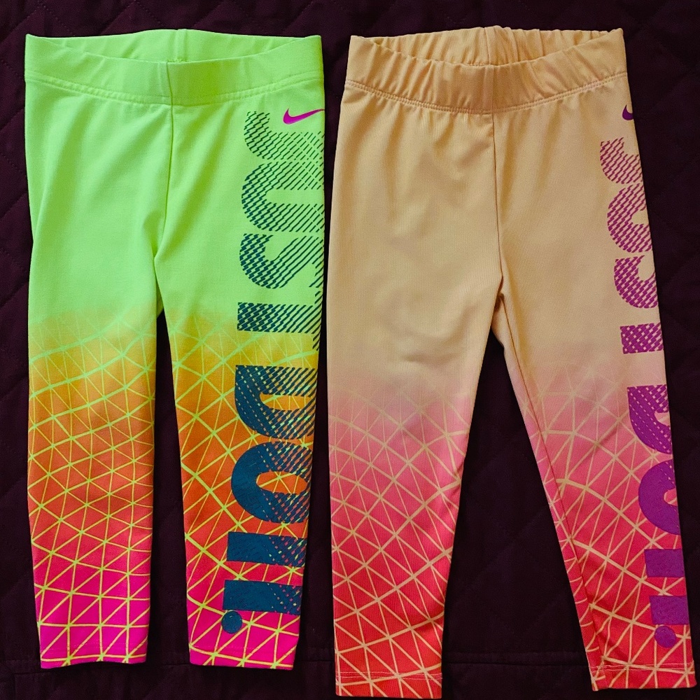 2 Nike leggings 2T girl